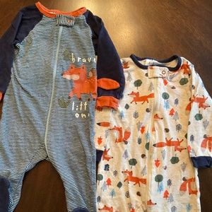 Gerber 3-6M Woodland 2pc Footie Sleepers